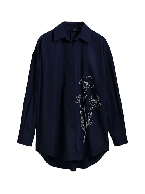 Desigual Bluse  navy / hvid