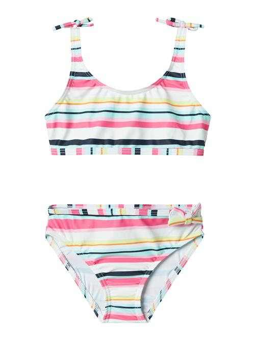 NAME IT Bikini 'NMFZanne'  lyseblå / pink / sort / hvid