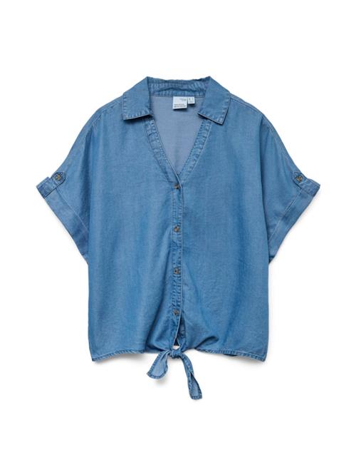 VERO MODA Bluse 'FLEUR'  blue denim