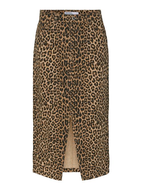VERO MODA Nederdel 'VERI'  mørkebeige / brokade / sort