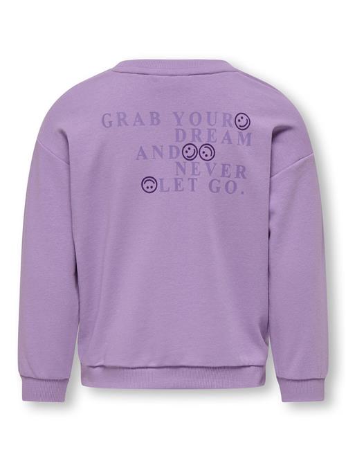 KIDS ONLY Sweatshirt 'KMGLeonora'  lilla / lavendel / purpur / hvid