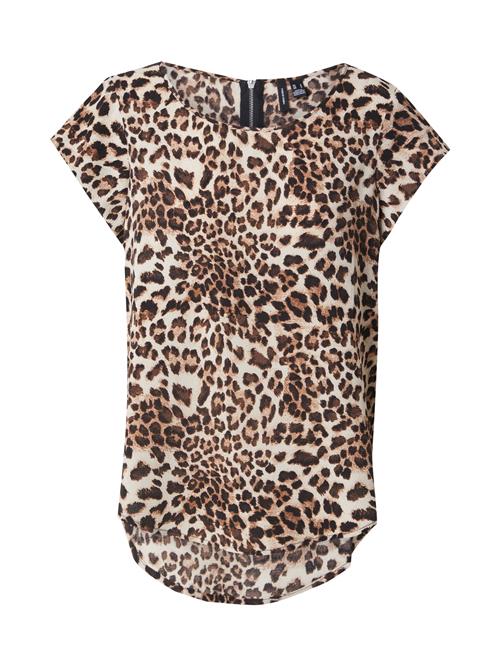 VERO MODA Bluse 'VMSALLIE'  creme / camel / cognac / sort