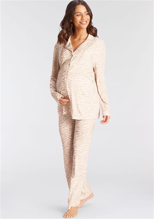 LASCANA Pyjamas  camel / ecru