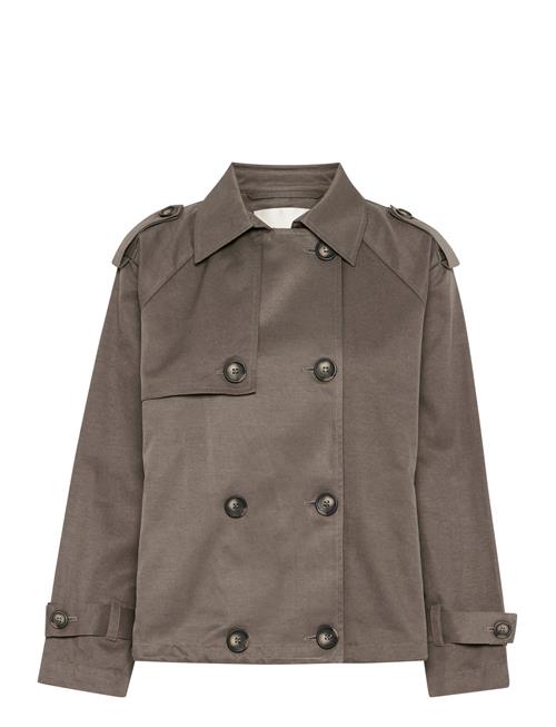 Miramw Short Trenchcoat My Essential Wardrobe Khaki