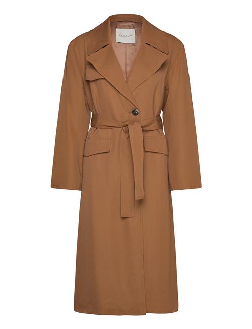 Fluid Belted Coat GANT Brown