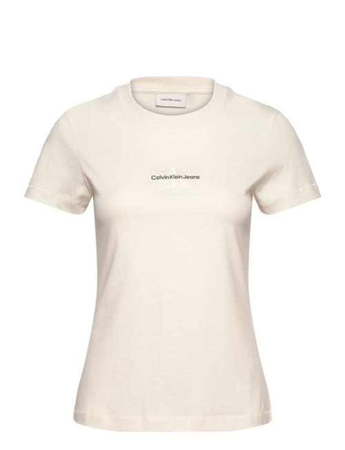 Monologo Slim Tee Calvin Klein Jeans Cream