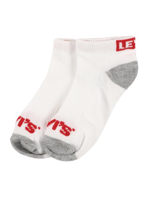 LEVI'S ® Sokker  grå-meleret / rød / hvid