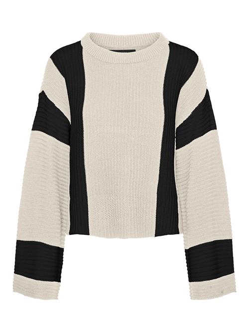 VERO MODA Pullover 'VMGigi'  sort / hvid