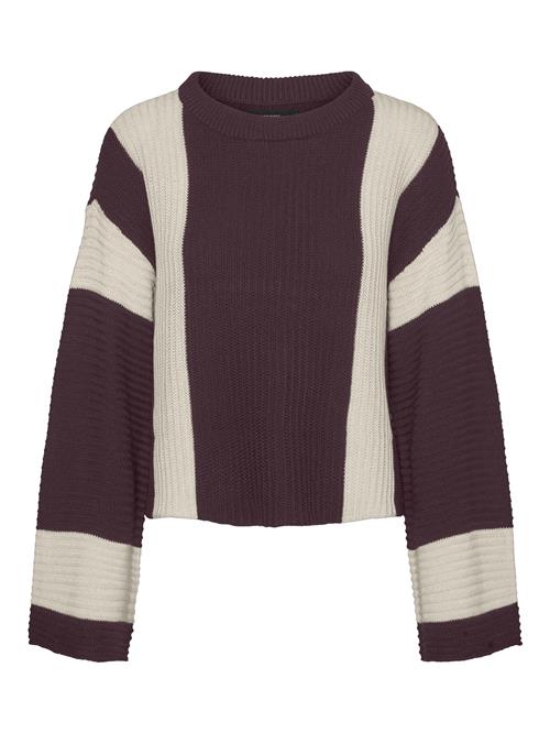 Se VERO MODA Pullover 'VMGigi'  beige / purpur ved About You