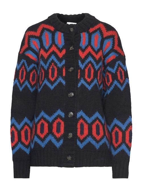 Se Chunky Graphic Wool Knit Ganni Black ved Booztlet