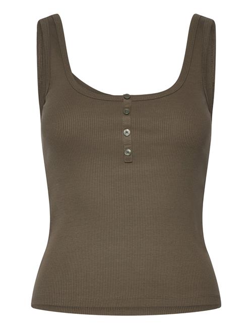 Se Top With Straps And Buttons Mango Khaki ved Booztlet