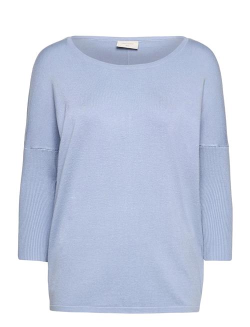Pullover From Freequent In A Soft, Fine-Knit Material. The Pullover Has A Simple FREE/QUENT Blue