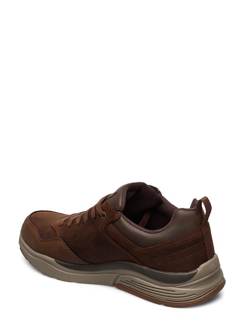 Mens Relaxed Fit Benago - Waterproof Skechers Brown