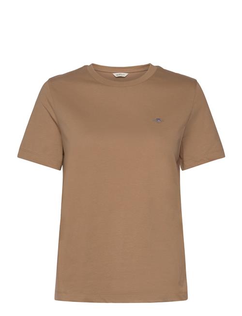 Reg Shield Ss T-Shirt GANT Brown