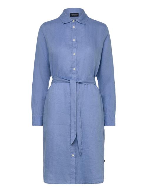 Se Isa Linen Shirt Dress Lexington Clothing Blue ved Booztlet