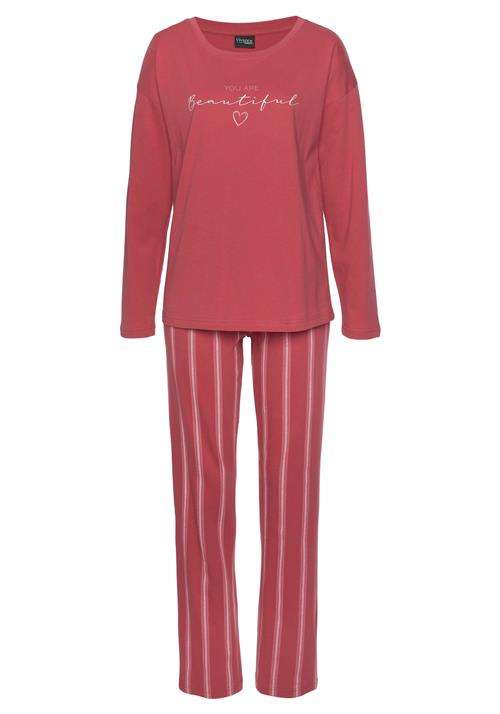 VIVANCE Pyjamas 'Dreams'  pink / hvid