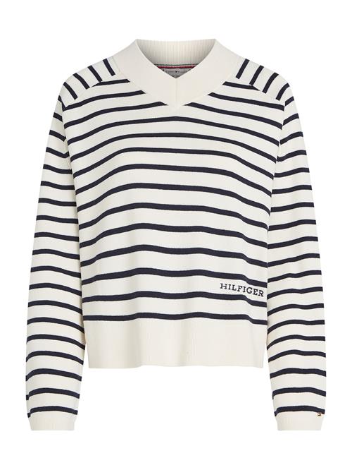 TOMMY HILFIGER Pullover  navy / hvid