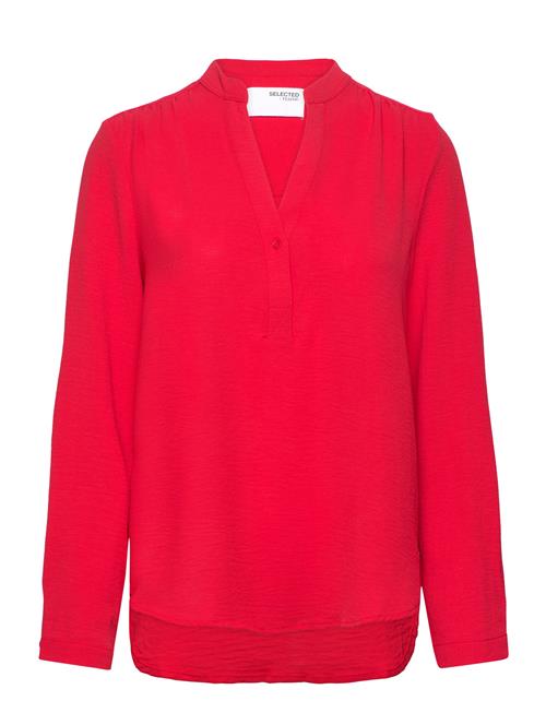 Slfmivia Ls Top B Noos Selected Femme Red