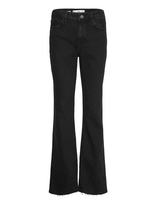 Se Medium-Rise Flared Jeans Mango Black ved Booztlet