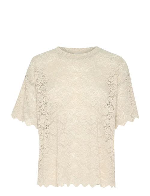 Kajaiden Lace T-Shirt Kaffe Cream