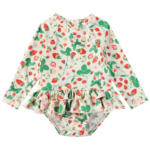 Molo Narice Swimsuit Strawberry Field 56/62 cm  Beige  56/62 cm  Unisex