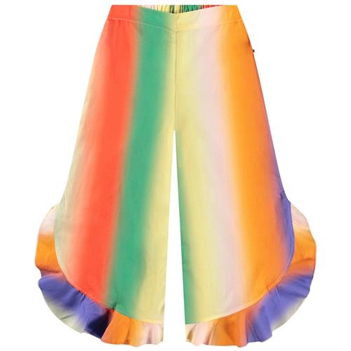 Se Molo Aretha Woven Bukser Big Rainbow 104cm  Orange.  104 cm  kvinde ved Babyshop