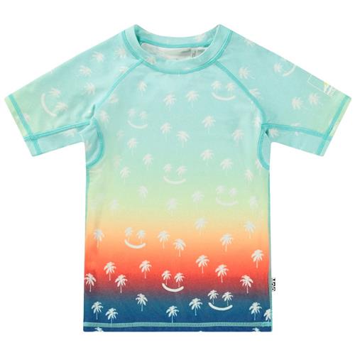 Molo Neptune Top i Palmtree Smile 86/92 cm  Blå  86/92 cm  Unisex