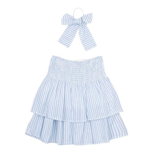 The New Nalani Nederdel White Swan Striped 9-10 Y  Blå  9-10 år  kvinde