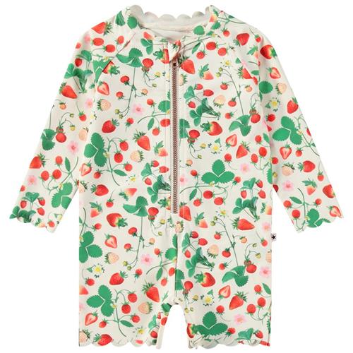 Molo Nigella Swimsuit Strawberry Field 86/92 cm  Beige  86/92 cm  Unisex