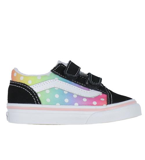 Vans Sko - Old Skool V Glow Rainbow - Black/Multi