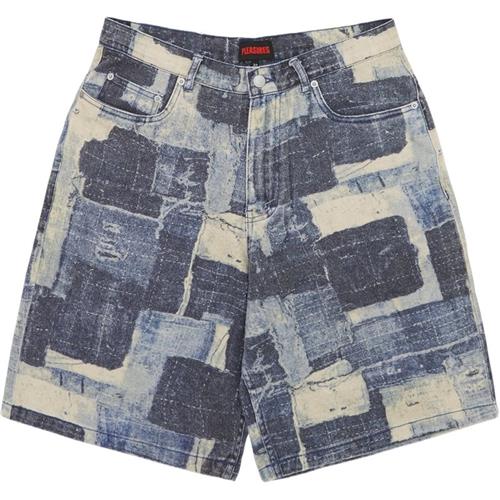 Pleasures Now Boro Baggy Jorts Shorts Indigo