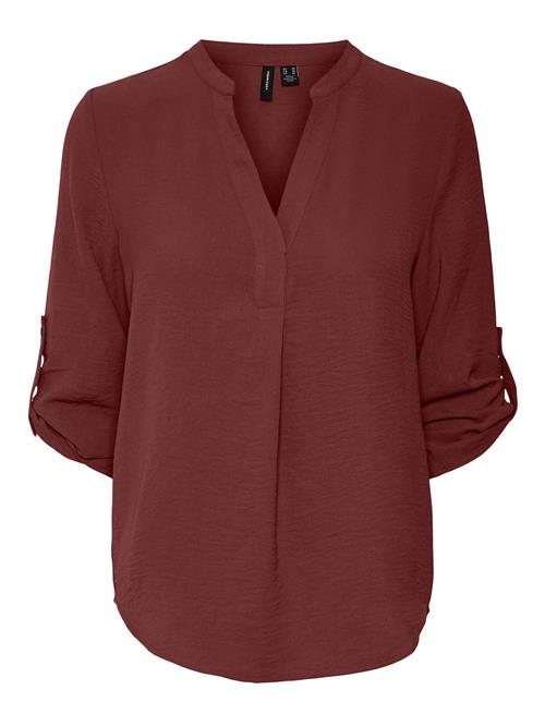 VERO MODA Bluse  kastaniebrun