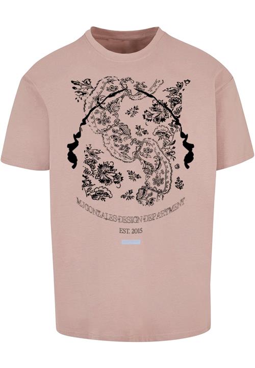 MJ Gonzales Shirts 'Paisley'  lyseblå / gammelrosa / sort