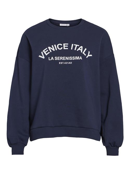 Se VILA Sweatshirt  navy / hvid ved About You