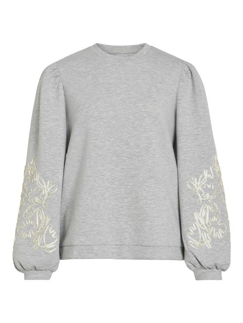 VILA Sweatshirt  grå / offwhite