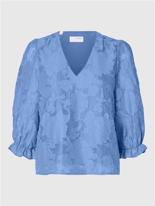 Se SELECTED FEMME Bluse 'SLFCathi-Sadie'  blå ved About You