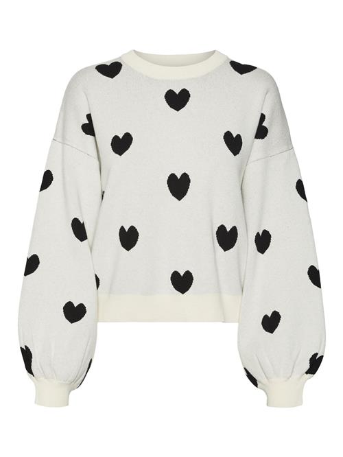 VERO MODA Pullover 'VMNew Someone'  creme / sort