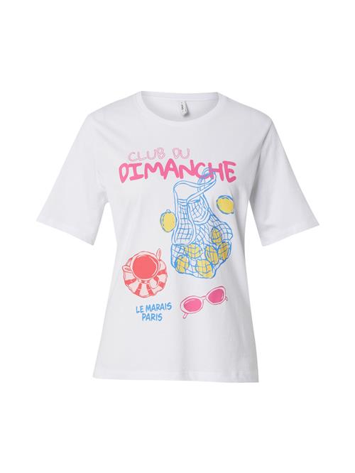 ONLY Shirts 'ONLSTACEY'  lyseblå / lemon / pink / hvid