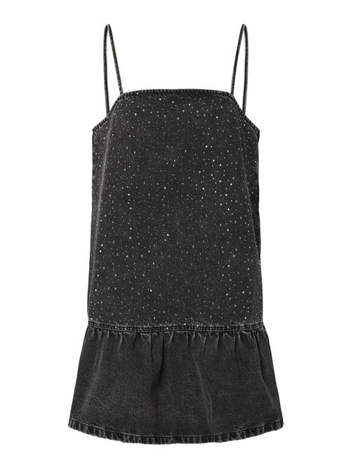 PIECES Kjole 'PCNoel'  black denim / transparent