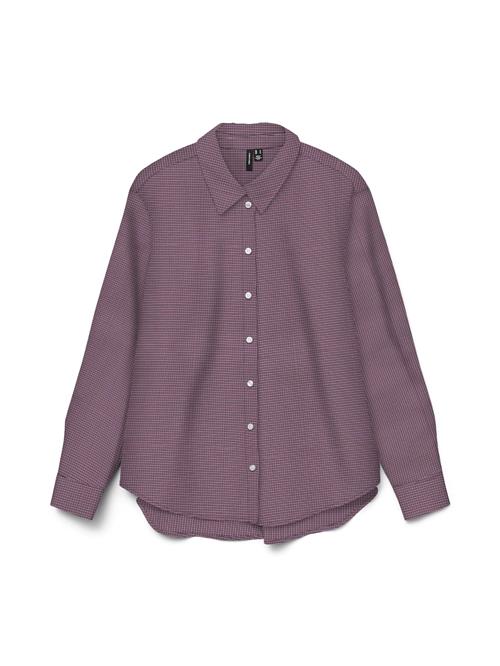 VERO MODA Bluse 'VMNicola'  mørkeblå / rubinrød