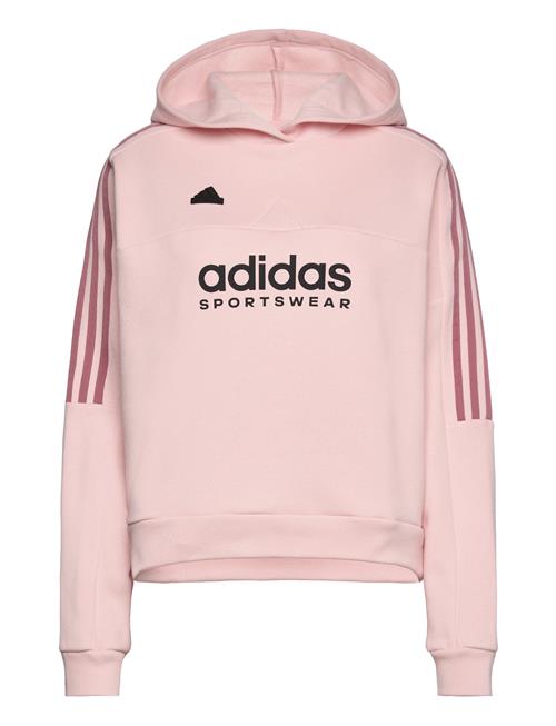 Se Tiro Cut 3 Stripes Fleece Hoodie Adidas Sportswear Pink ved Booztlet