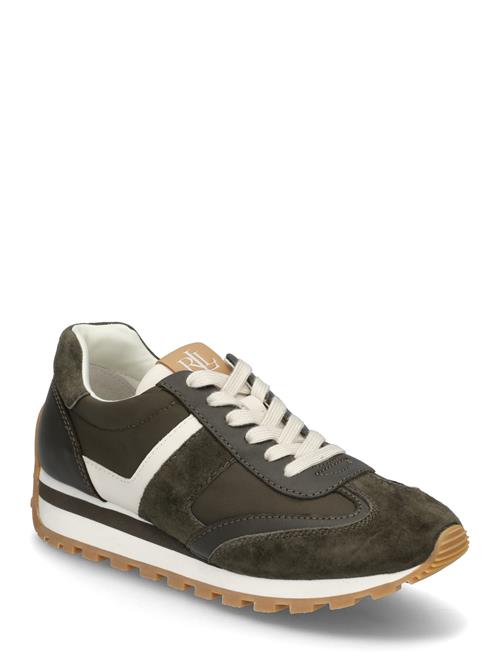 Dani Suede & Leather Sneaker Lauren Ralph Lauren Green