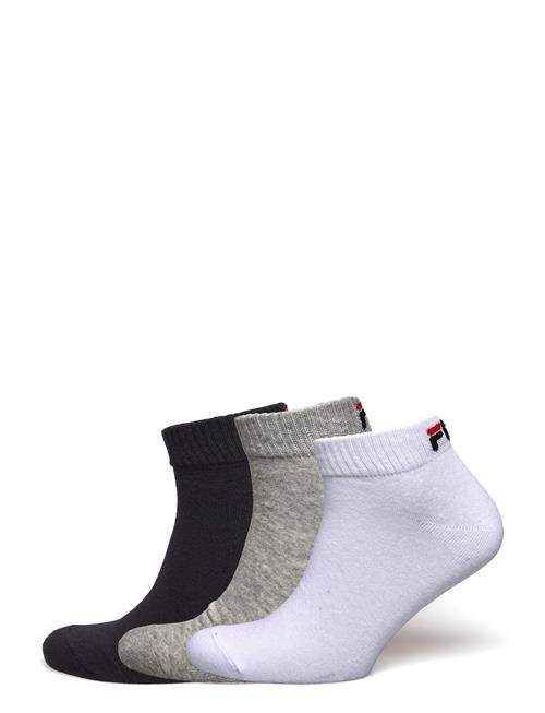 Se Fila 3Pk Quarter Plain Socks FILA Socks Black ved Booztlet