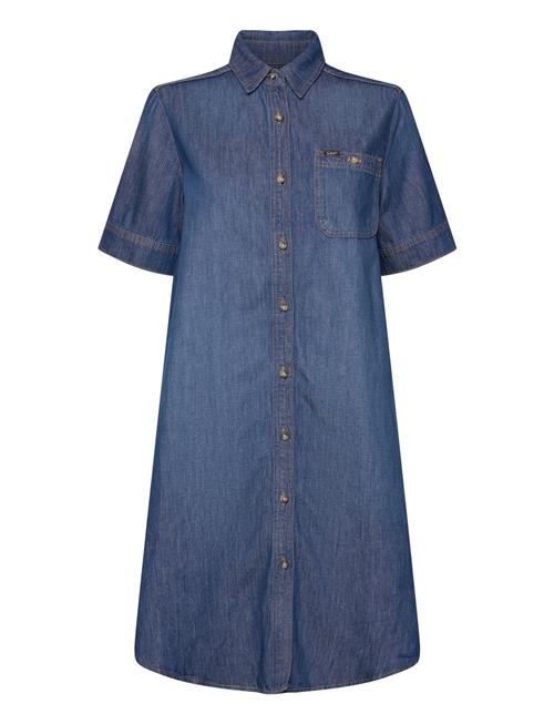 Se All Purpose A Line Dress Lee Jeans Blue ved Booztlet