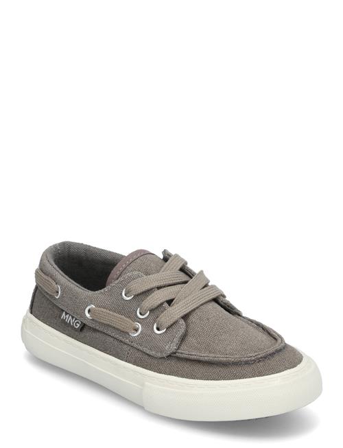 Se Nautical Lace-Up Shoes Mango Grey ved Booztlet