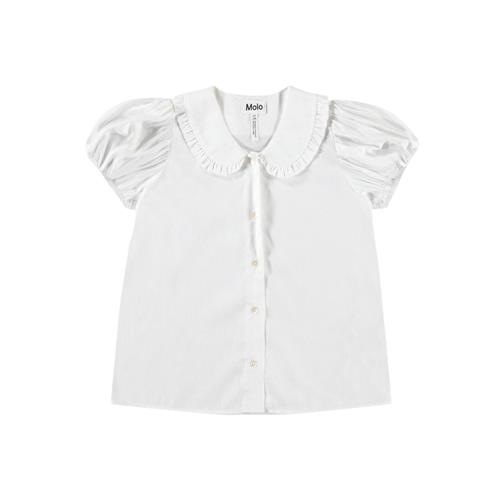 Molo Rosabella Short Sleeve Shirt Crisp White 146/152 cm  Hvid  146/152 cm  kvinde