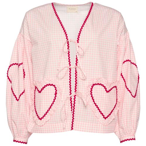 Sissel Edelbo Astrid MOMMY Bluse Pink Checks | Lyserød | S/M