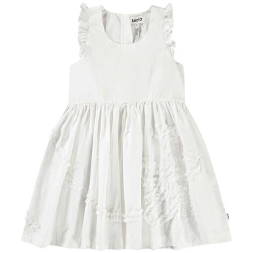 Molo Cortney Short-Sleeved Dress Crisp White | Hvid | 98/104 cm