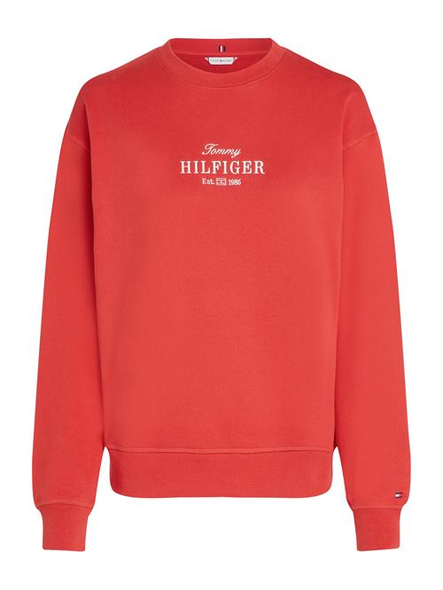 TOMMY HILFIGER Sweatshirt  rød / hvid