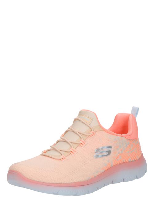 SKECHERS Sneaker low 'SUMMITS - MORNING GLOW'  orange / sølv